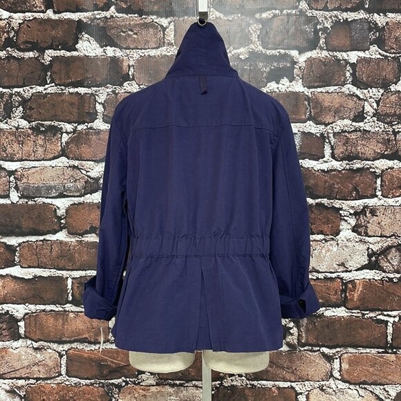 Live a Little Fisherman's Utility Jacket NWT Rolled Sleeves Zip Collar Purple XL - Picture 9 of 17